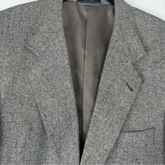Bert Pulitzer Men’s Sport Coat Size 42 Short Gray 100% Silk Tweed Old Money - Picture 7 of 11